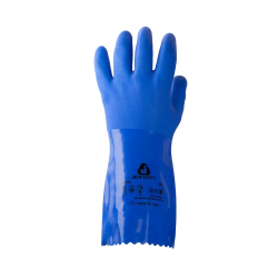 Фото Jeta Safety перчатки защитные химические с покрытием из ПВХ, синие