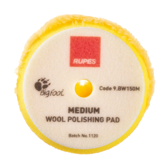 Фото Rupes мягкий полировальный диск из натуральной овчины желтый 130/145 мм