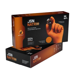 Фото Jeta Safety NATRIX240-OR-10 перчатки нитриловые оранжевые, размер XL