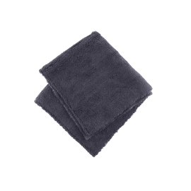 Фото A302 Microfibre Cloth Black MFT-400-BK черная микрофибра двухсторонняя без краев 400 г/м2 40x40 см